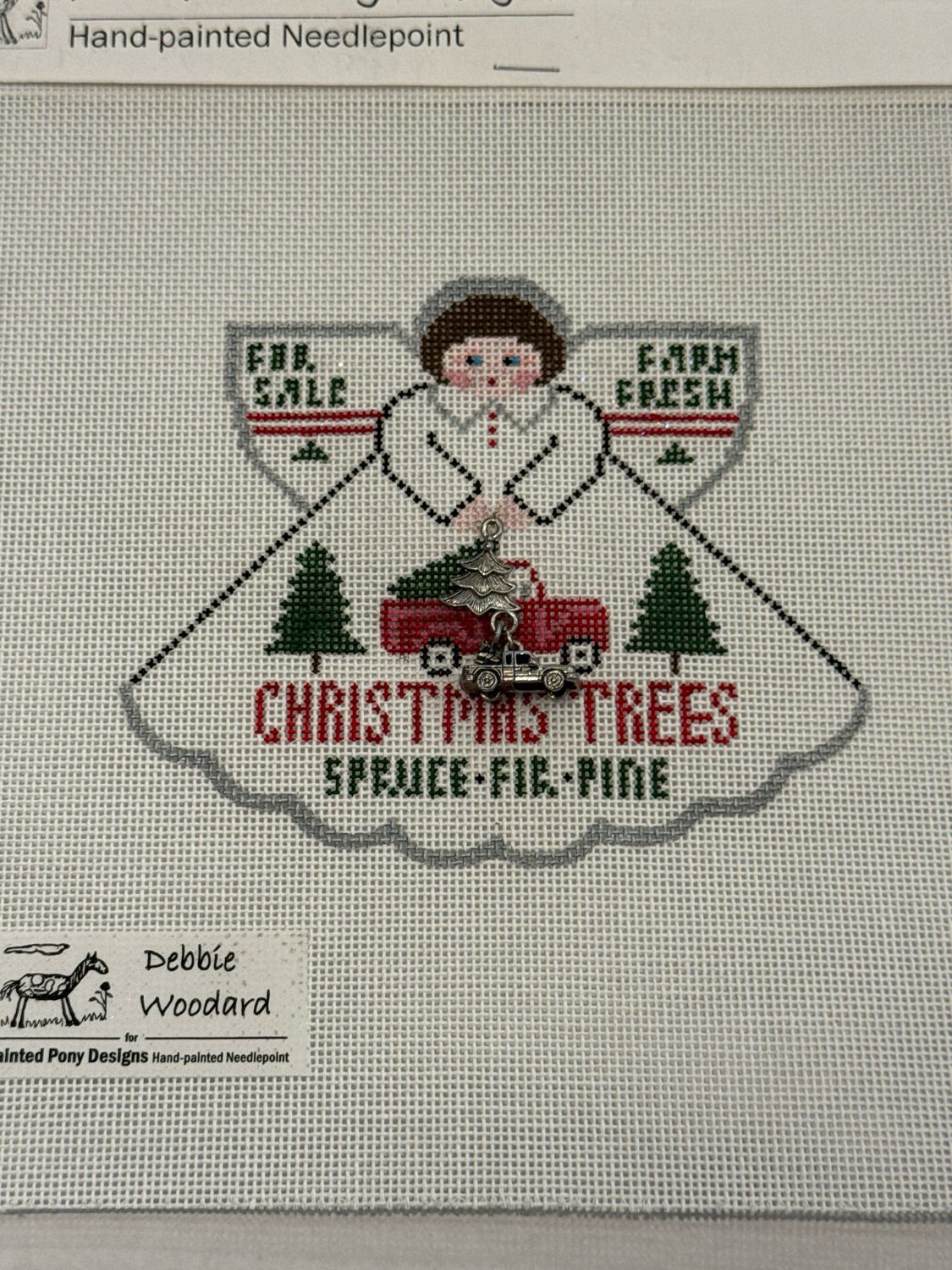 Angel with charms: Farm Fresh Trees