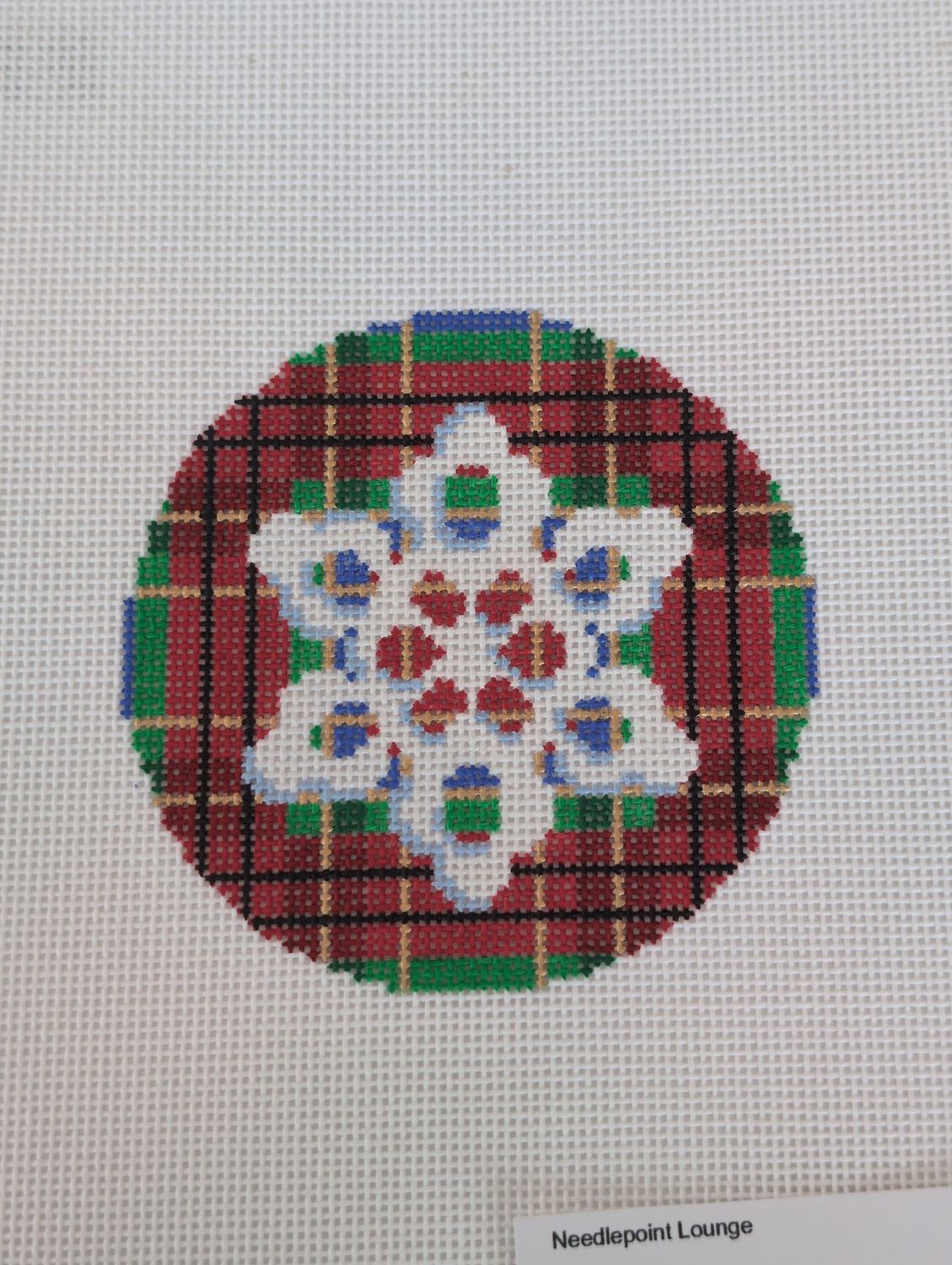 Snowflake On McMillian Plaid