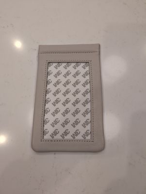 Self Finishing Leather Eyeglass Case Moonbeam