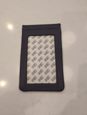 Self Finishing Leather Eyeglass Case Blue Granite