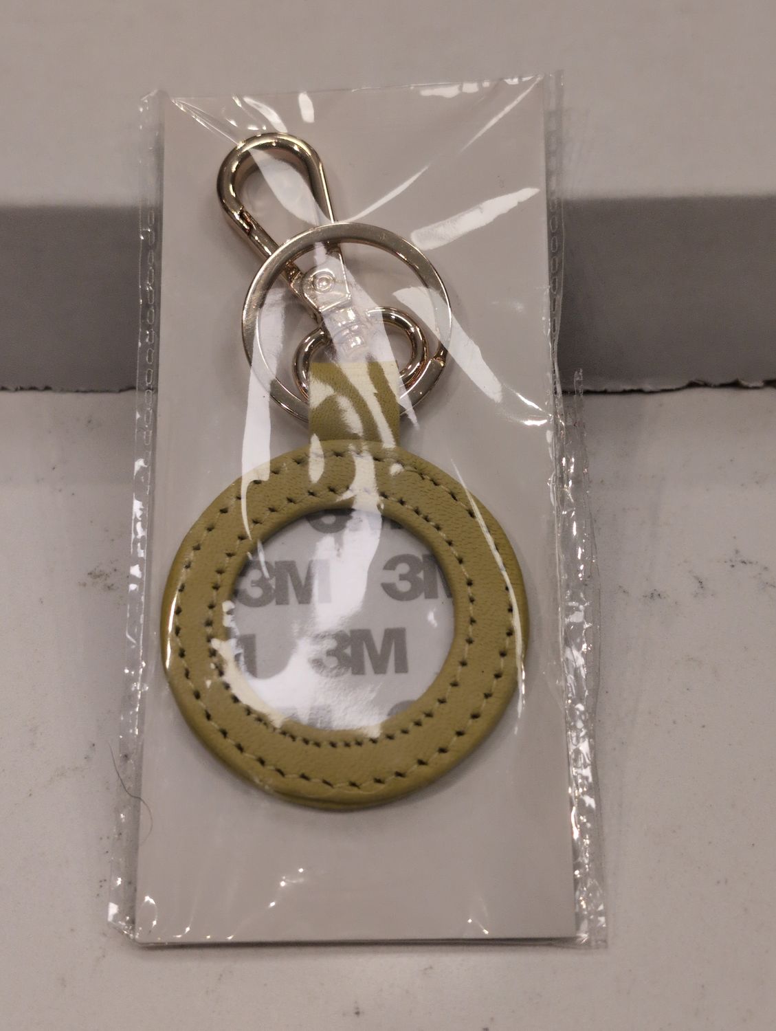 Leather Key Fob Yellow