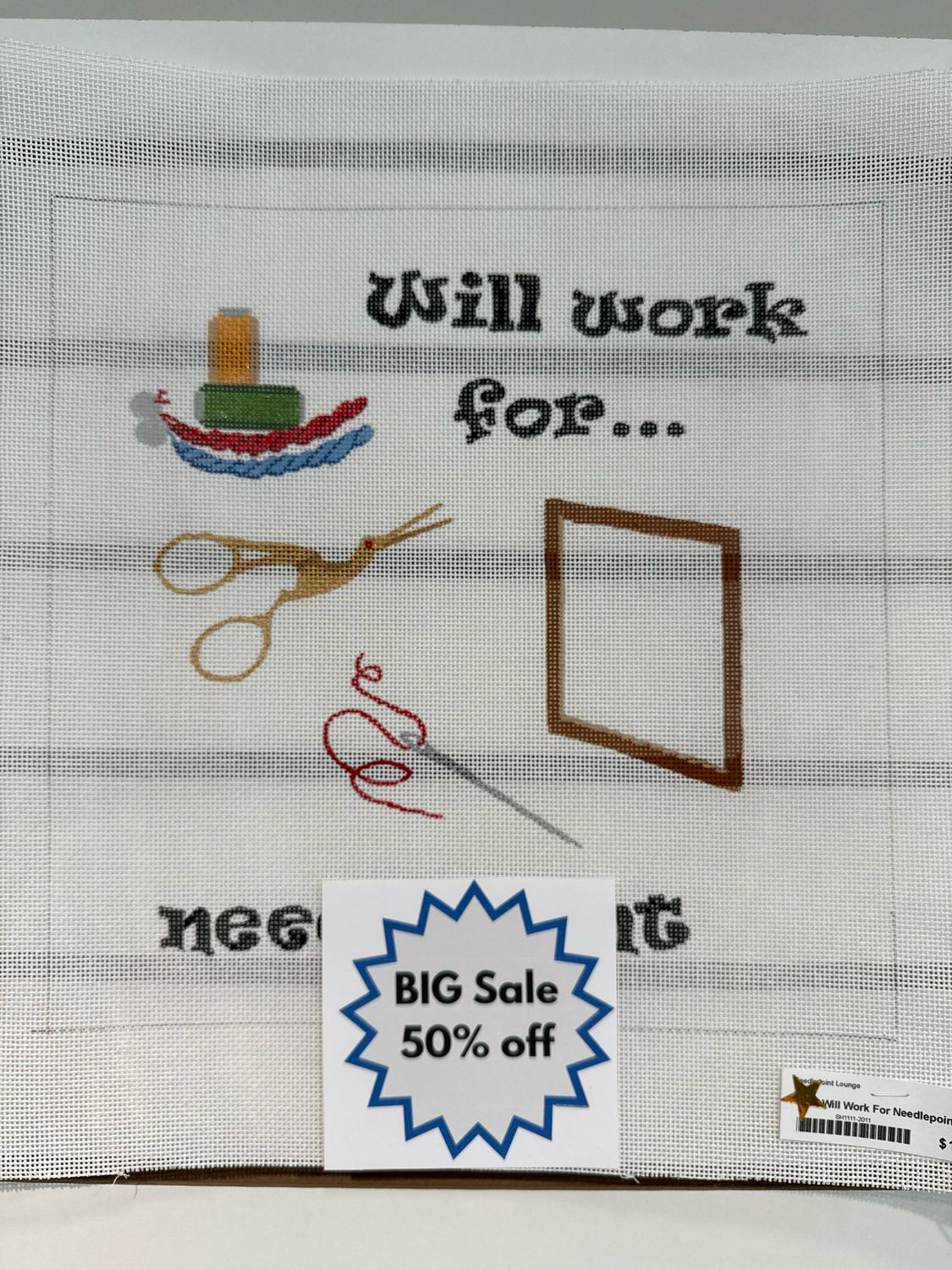 Will Work For Needlepoint