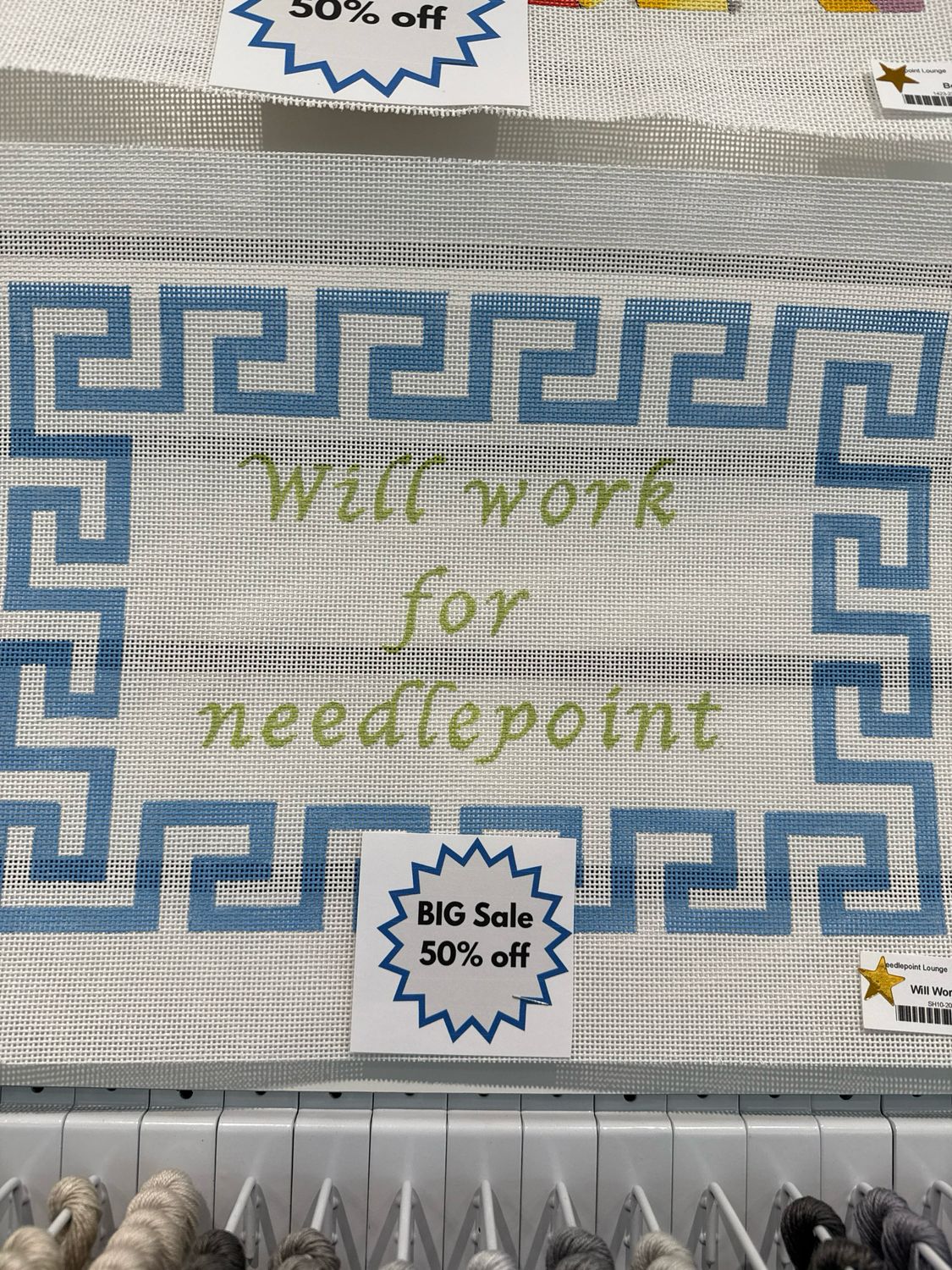 Will Work For Needlepoint
