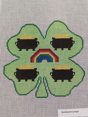 Pot of Gold (4) Shamrock Ornament