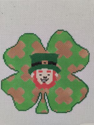 Shamrock and Leprechaun Ornament