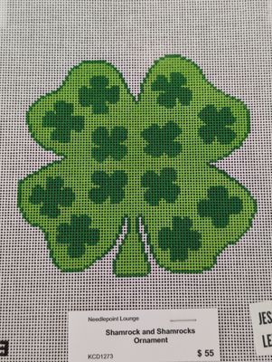 Shamrock and Shamrocks Ornament