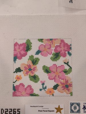 Pink Floral Square