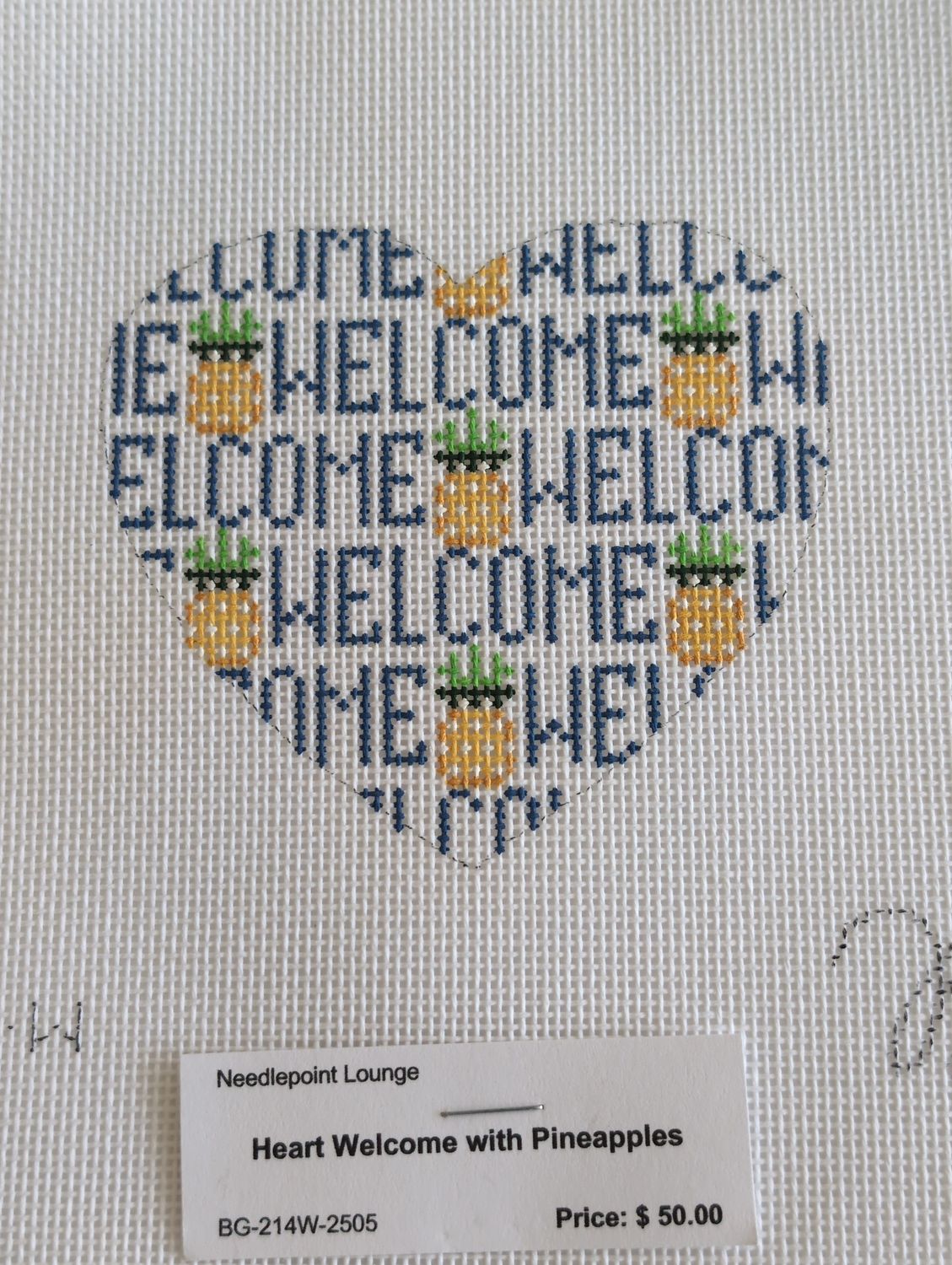 Heart Welcome with Pineapples