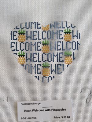 Heart Welcome with Pineapples