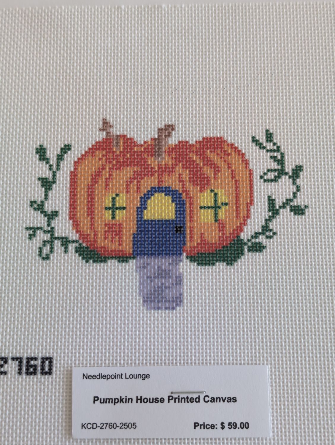 Pumpkin House Printed Canvas