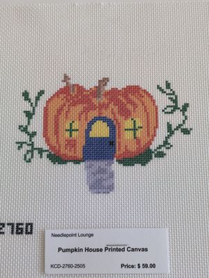 Pumpkin House Printed Canvas
