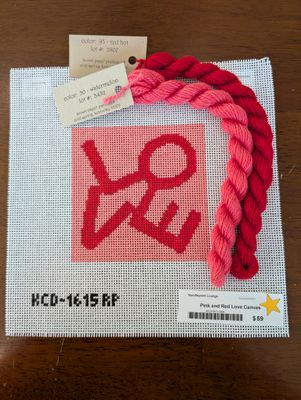 Pink and Red Love Canvas (KCD1615) Kit