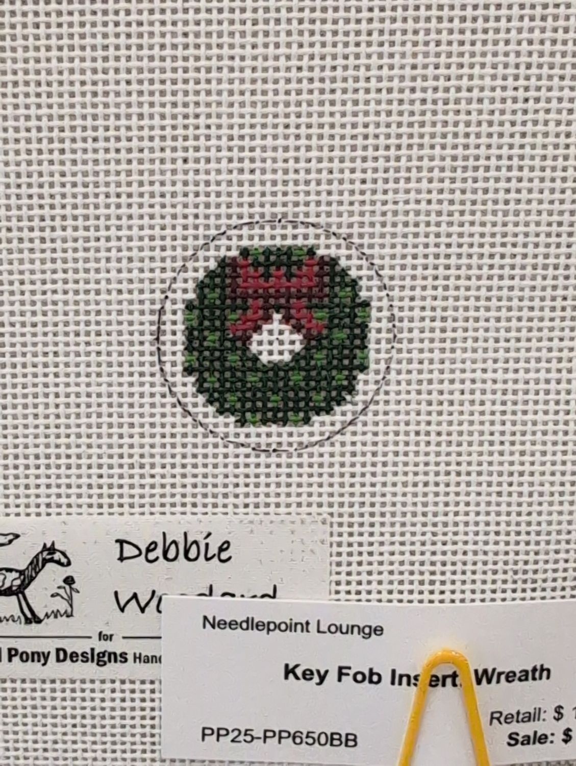 Key Fob Insert: Wreath