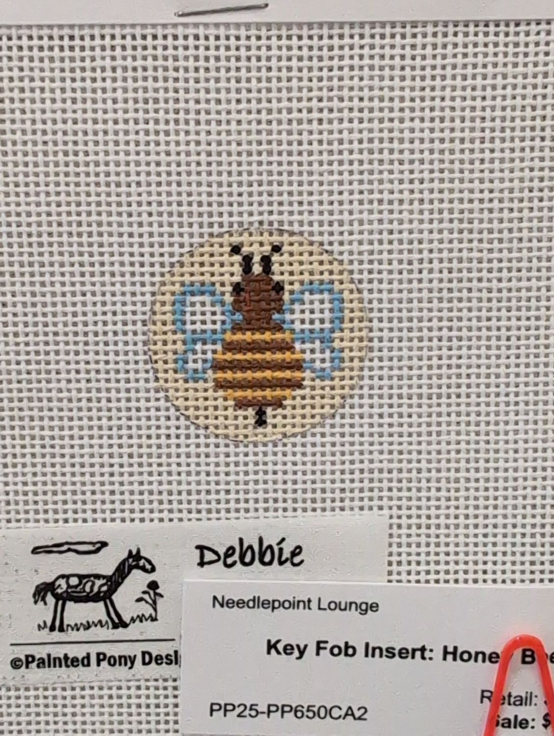 Key Fob Insert: Honey Bee