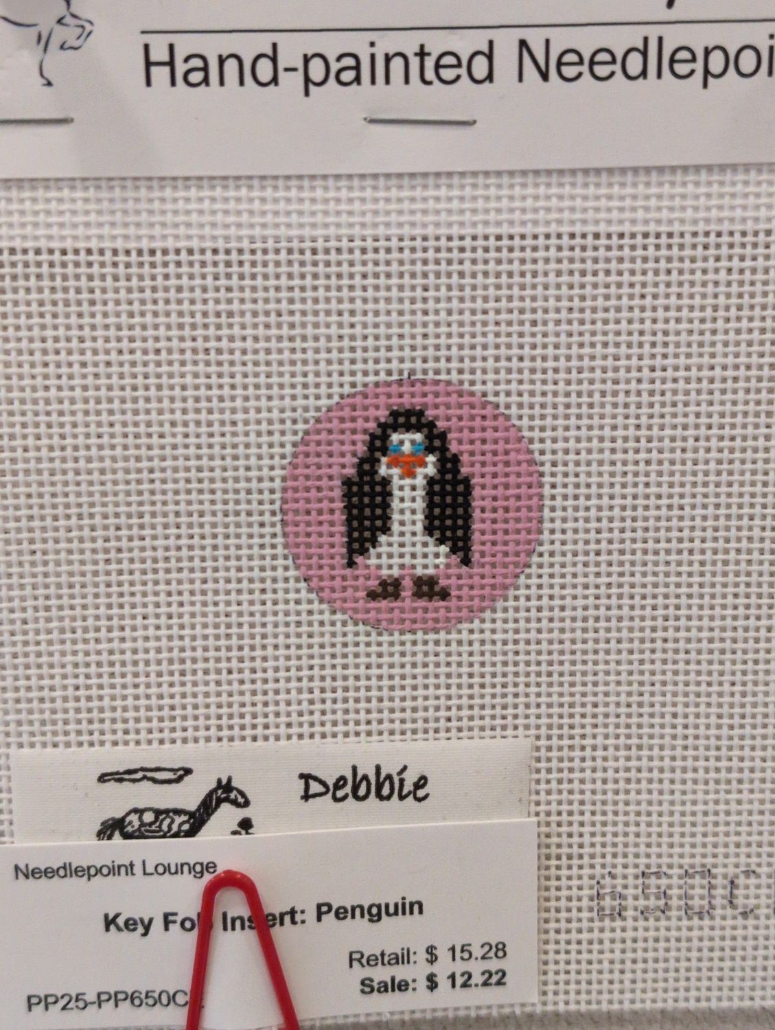 Key Fob Insert: Penguin
