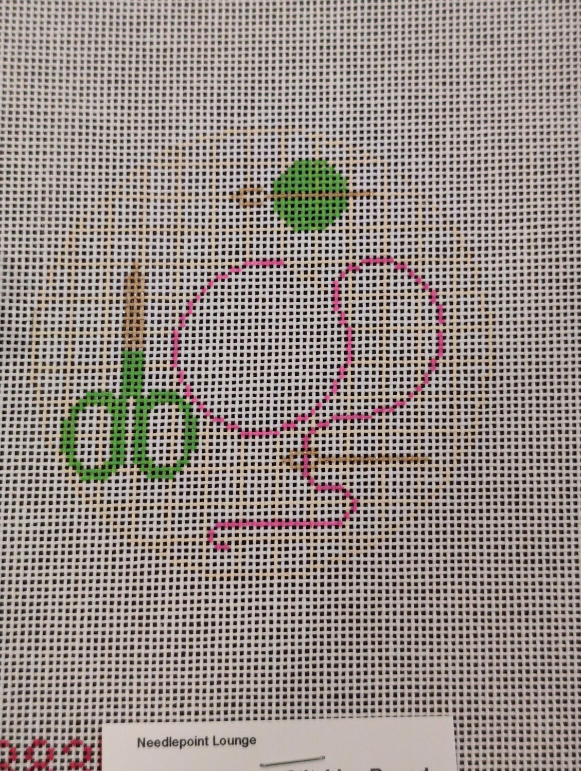 Monogram Stitching Round