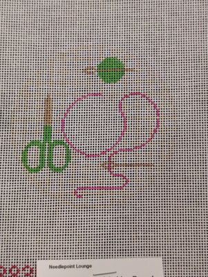 Monogram Stitching Round