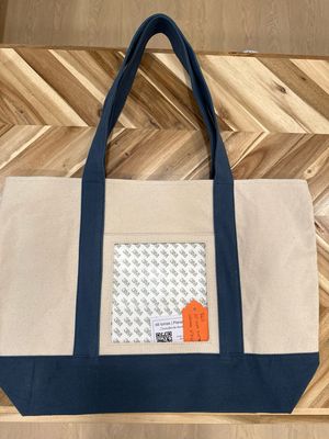 Tote Bag Navy 6”x6” Opening