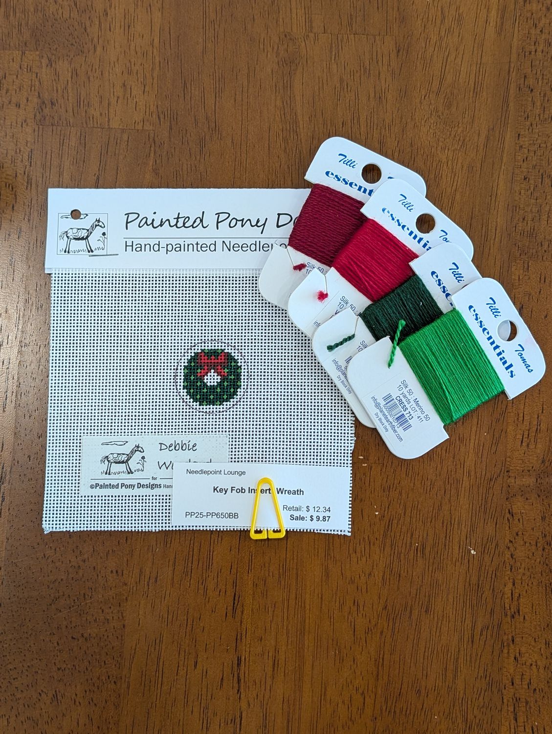Key Fob Insert: Wreath Kit