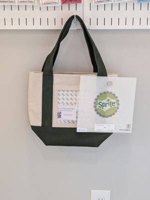Forest Green Mini Tote with Sprite Canvas