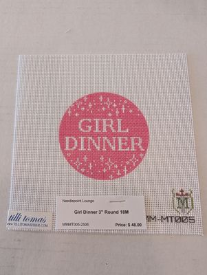Girl Dinner 3&quot; Round 18M