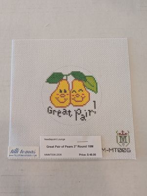Great Pair of Pears 3&quot; Round 18M