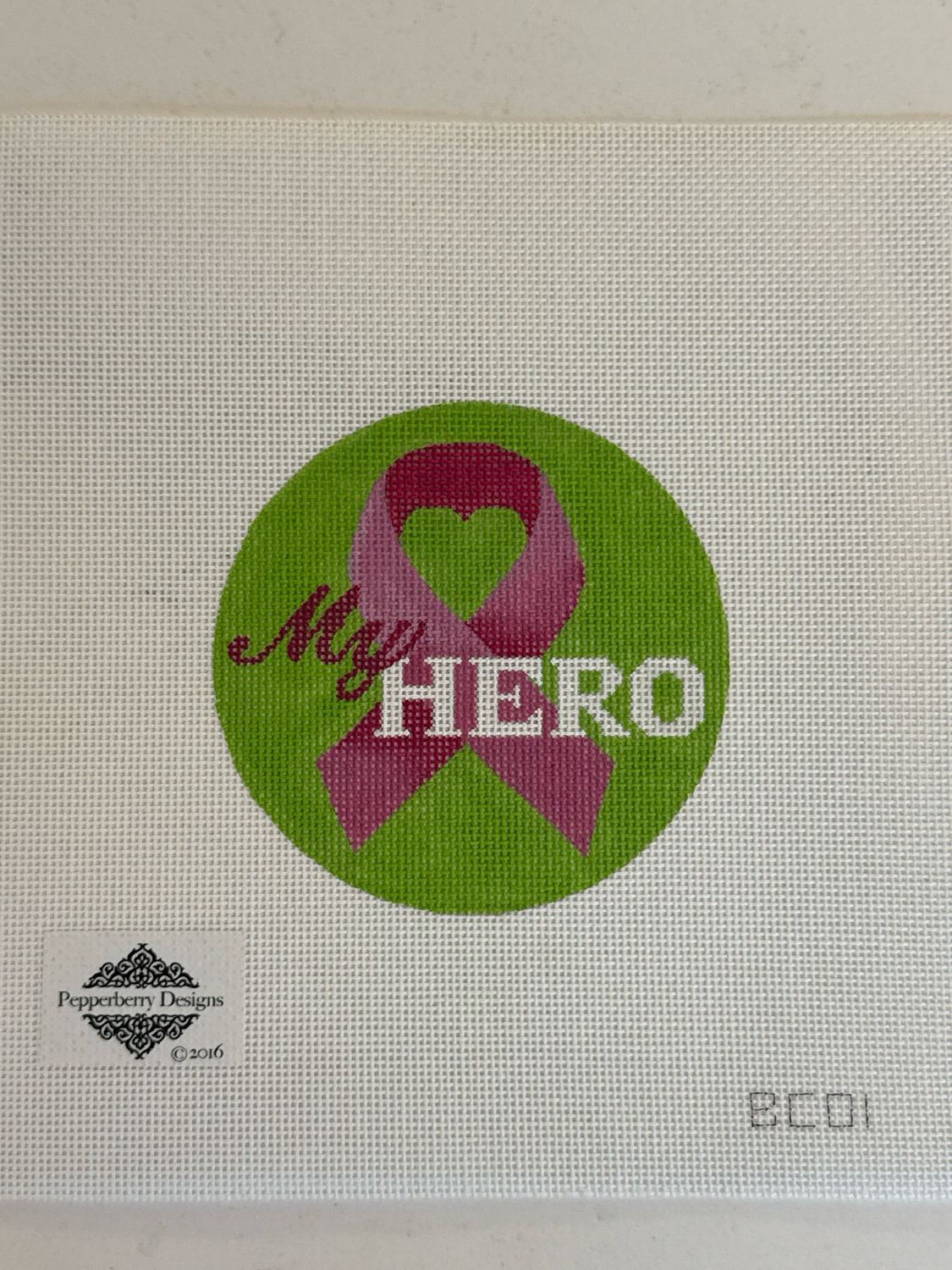 My Hero Pink Ribbon Ornament