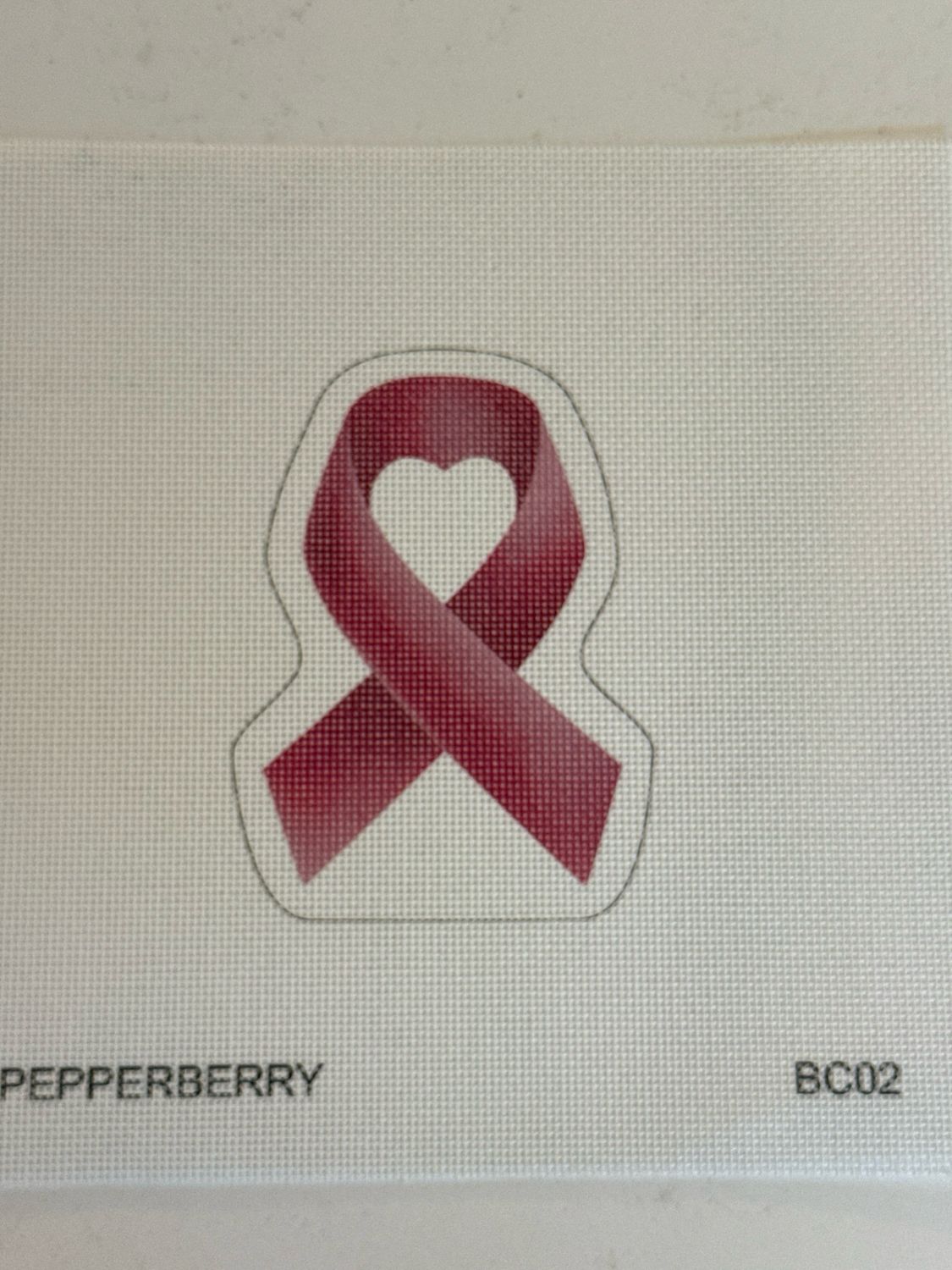 Pink Heart Ribbon