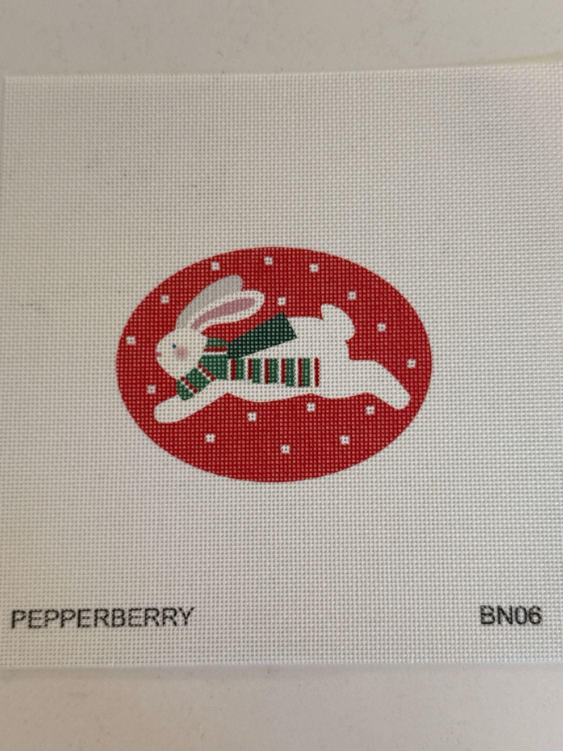 Jumping Bunny Tri Colored Scarf Red