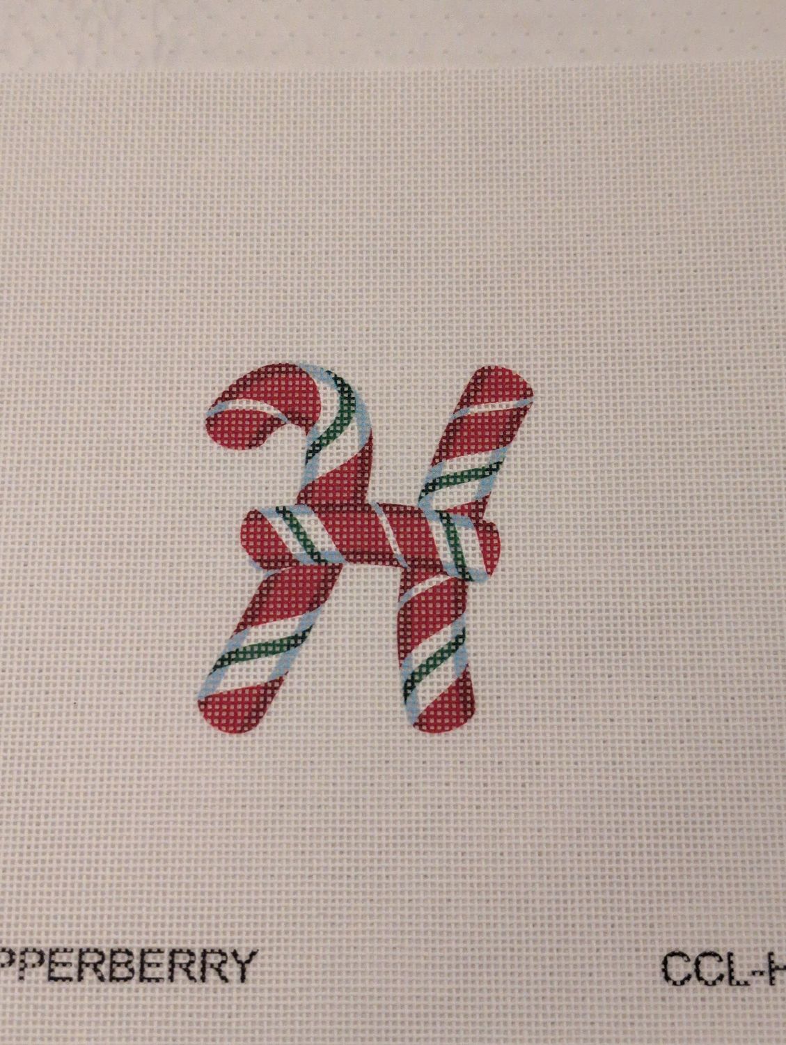 Candy Cane Letter H