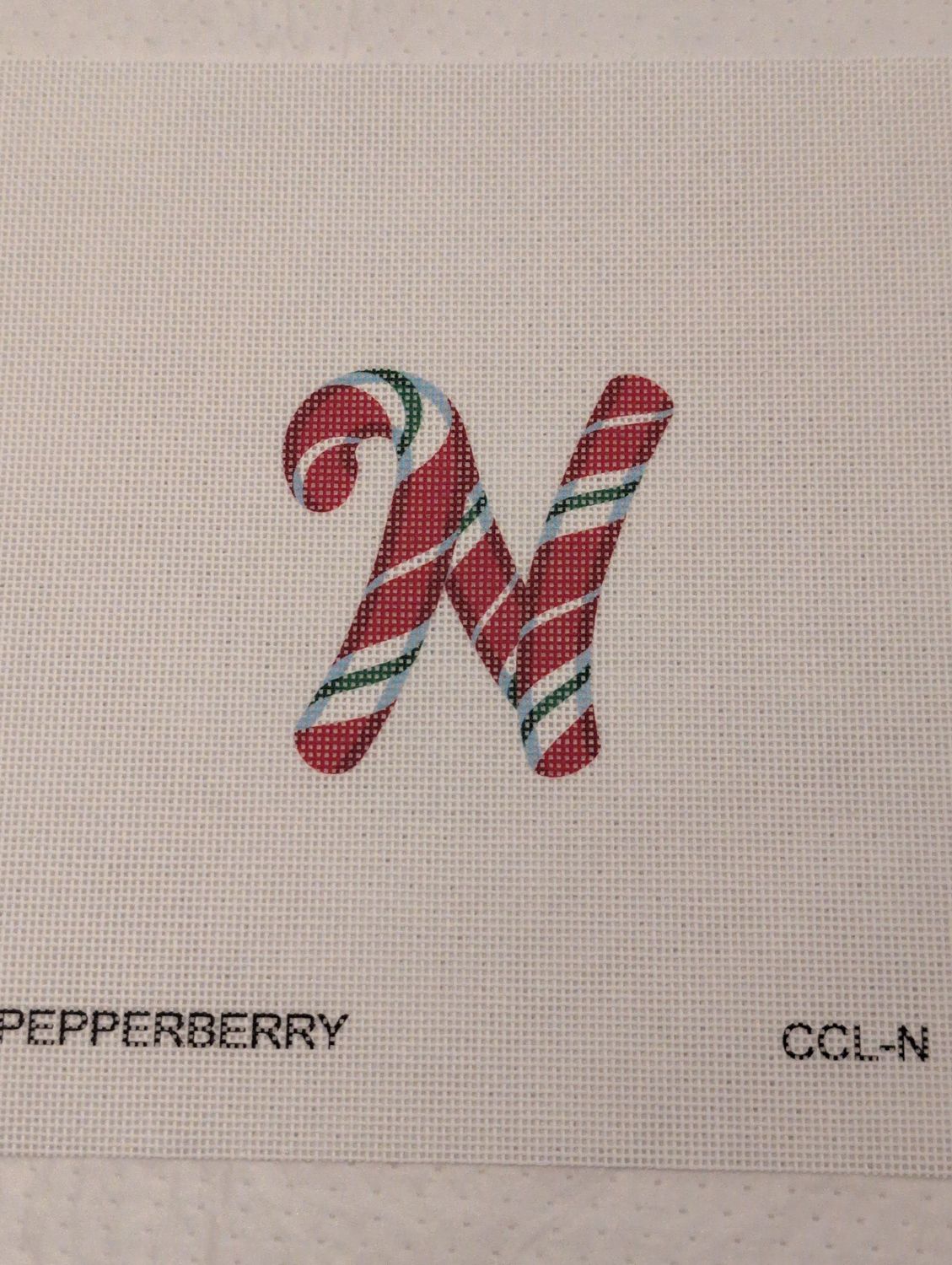 Candy Cane Letter N