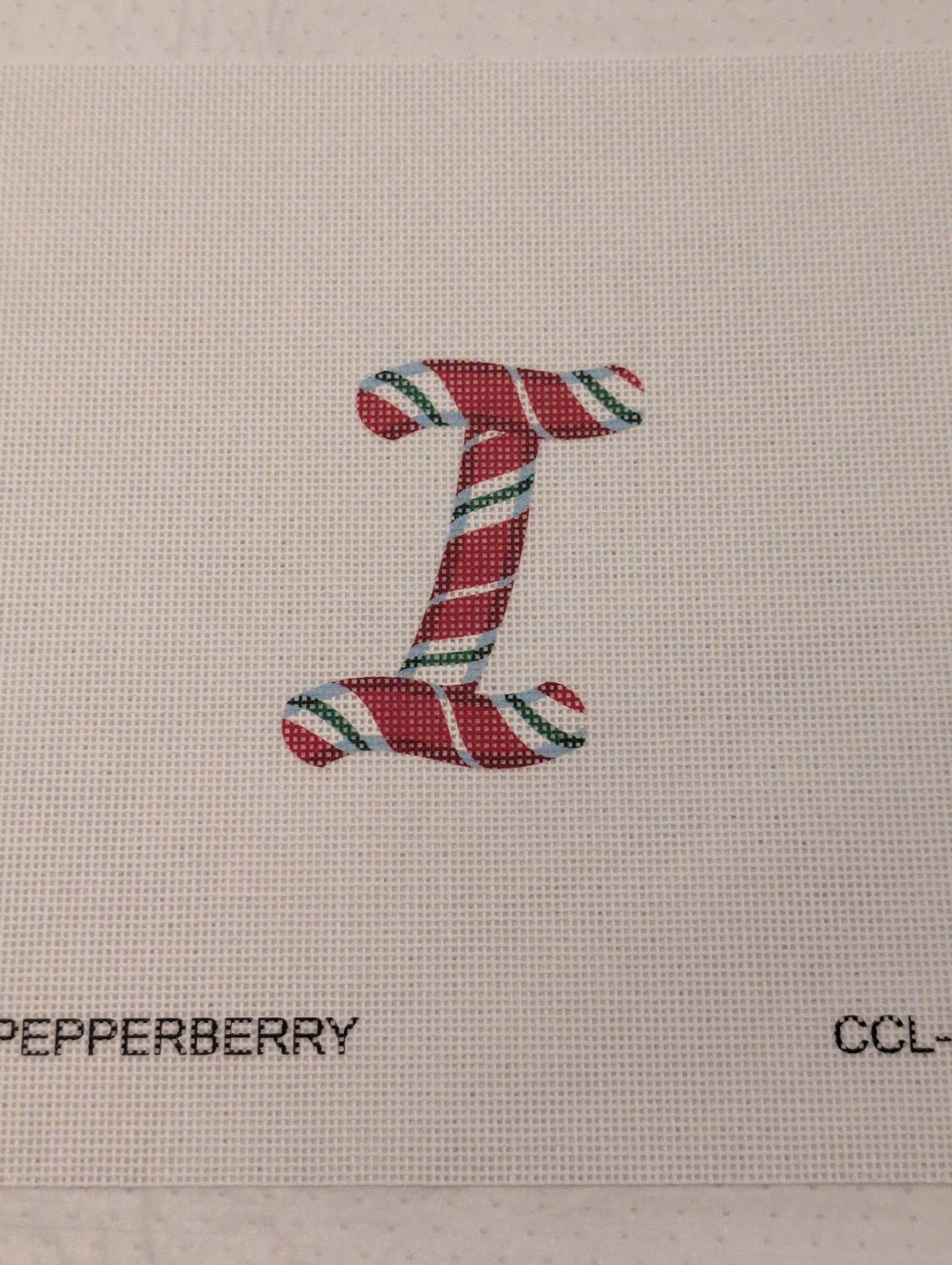 Candy Cane Letter I