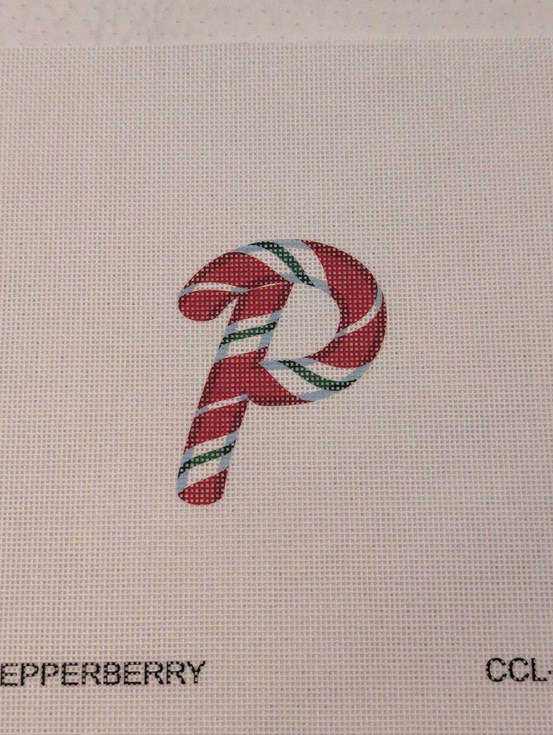 Candy Cane Letter P