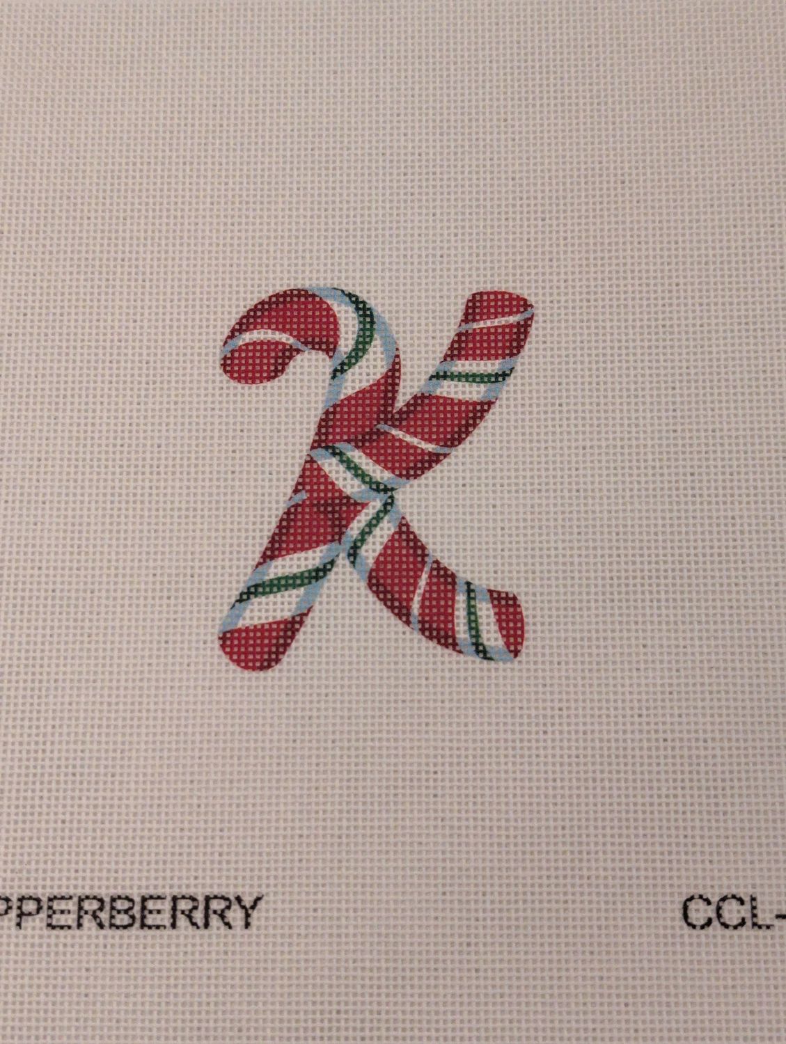 Candy Cane Letter K