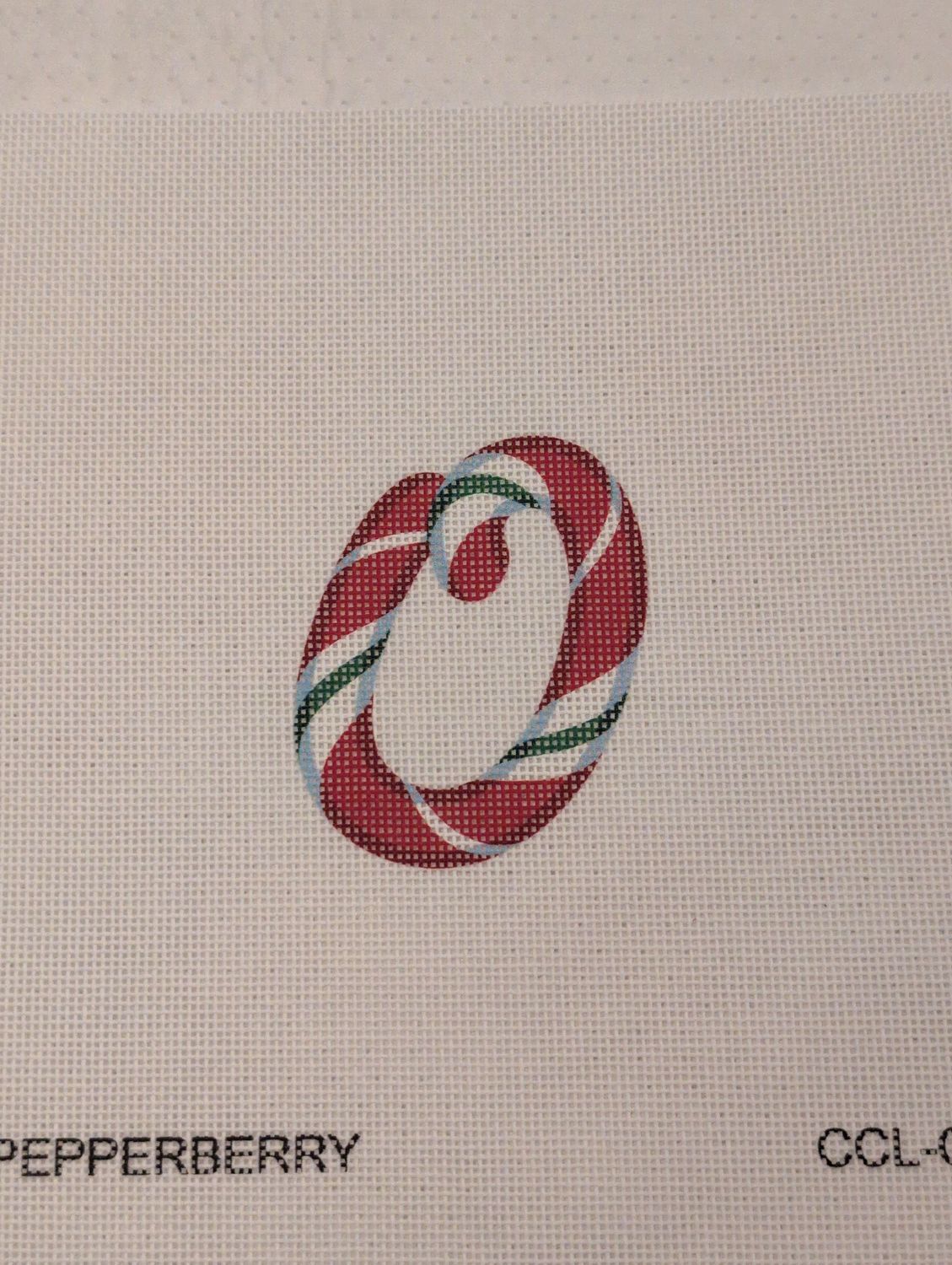 Candy Cane Letter O