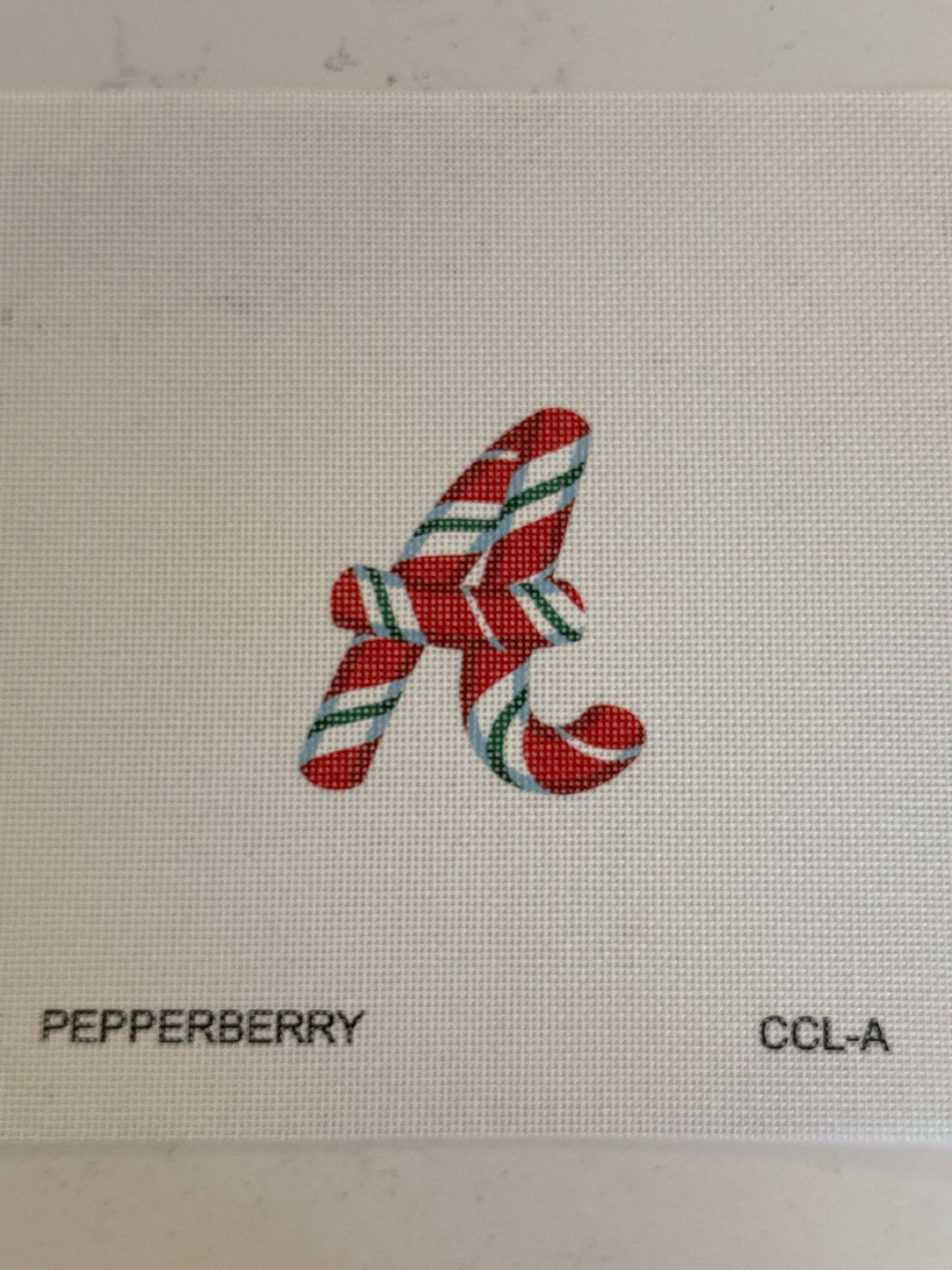 Candy Cane Letter A
