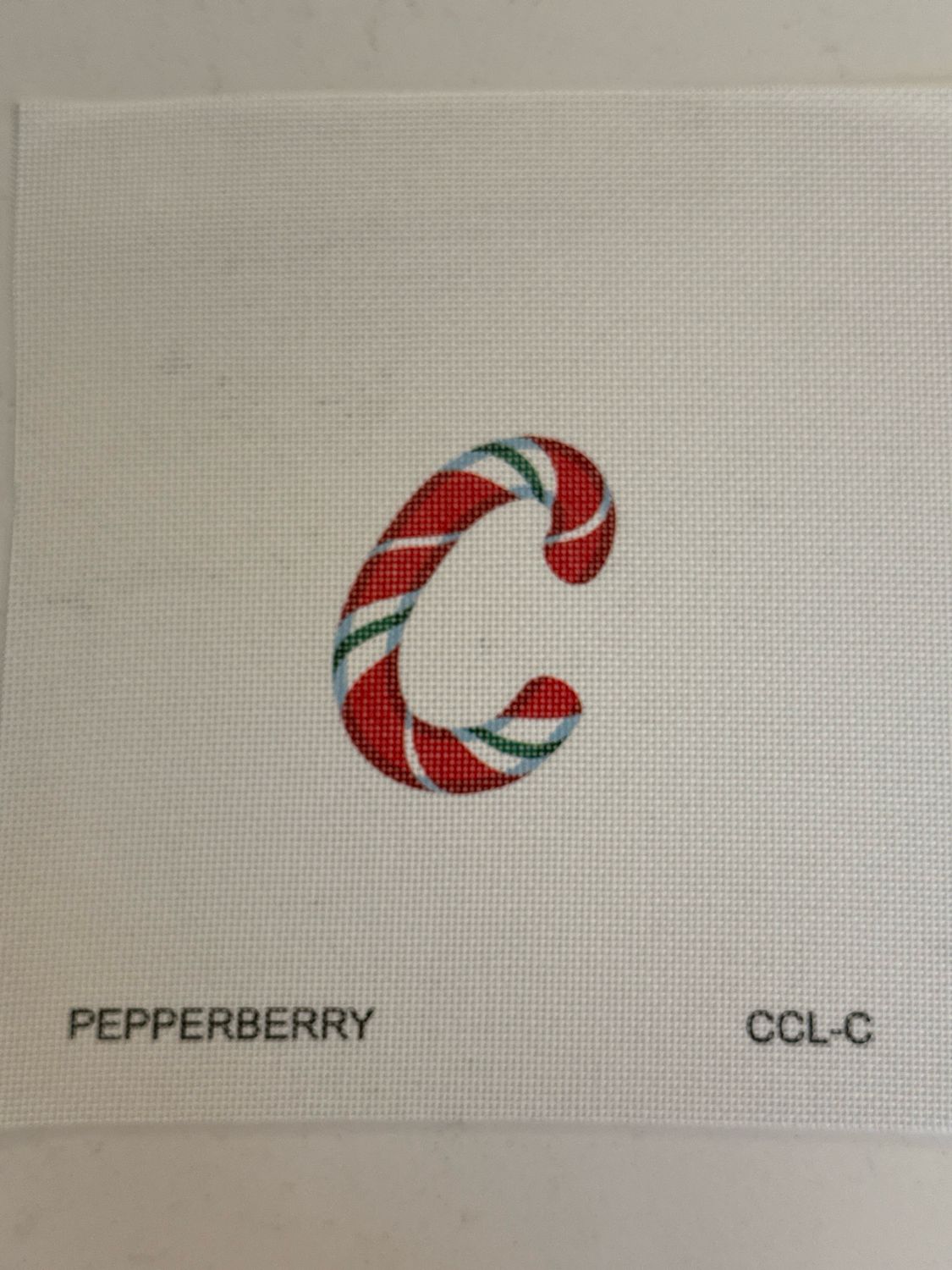Candy Cane Letter C