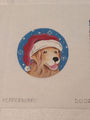 Golden Retriever Santa