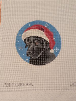 Black Lab Santa