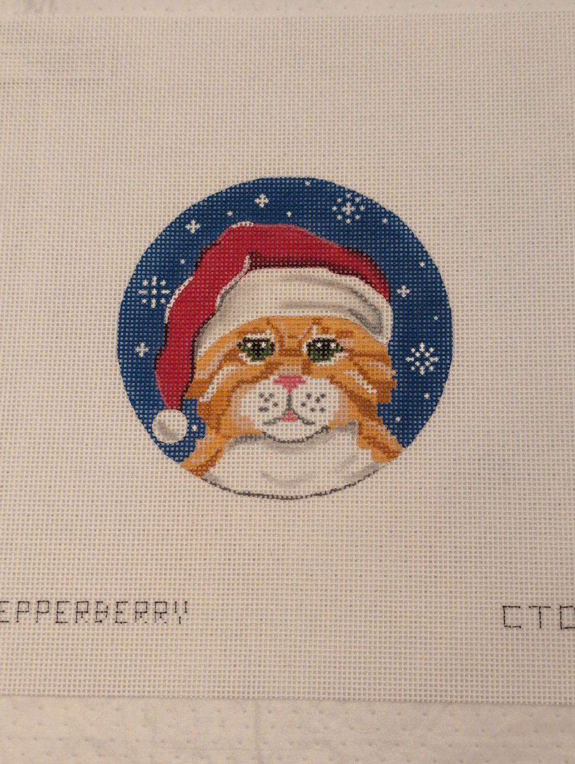 Orange Tabby Santa