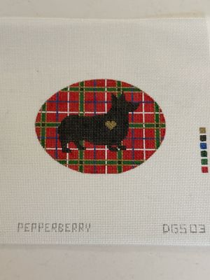Plaid Silhouette Corgi