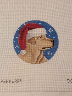 Yellow Lab Santa