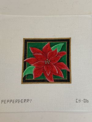 Christmas Coaster, Poinsettia