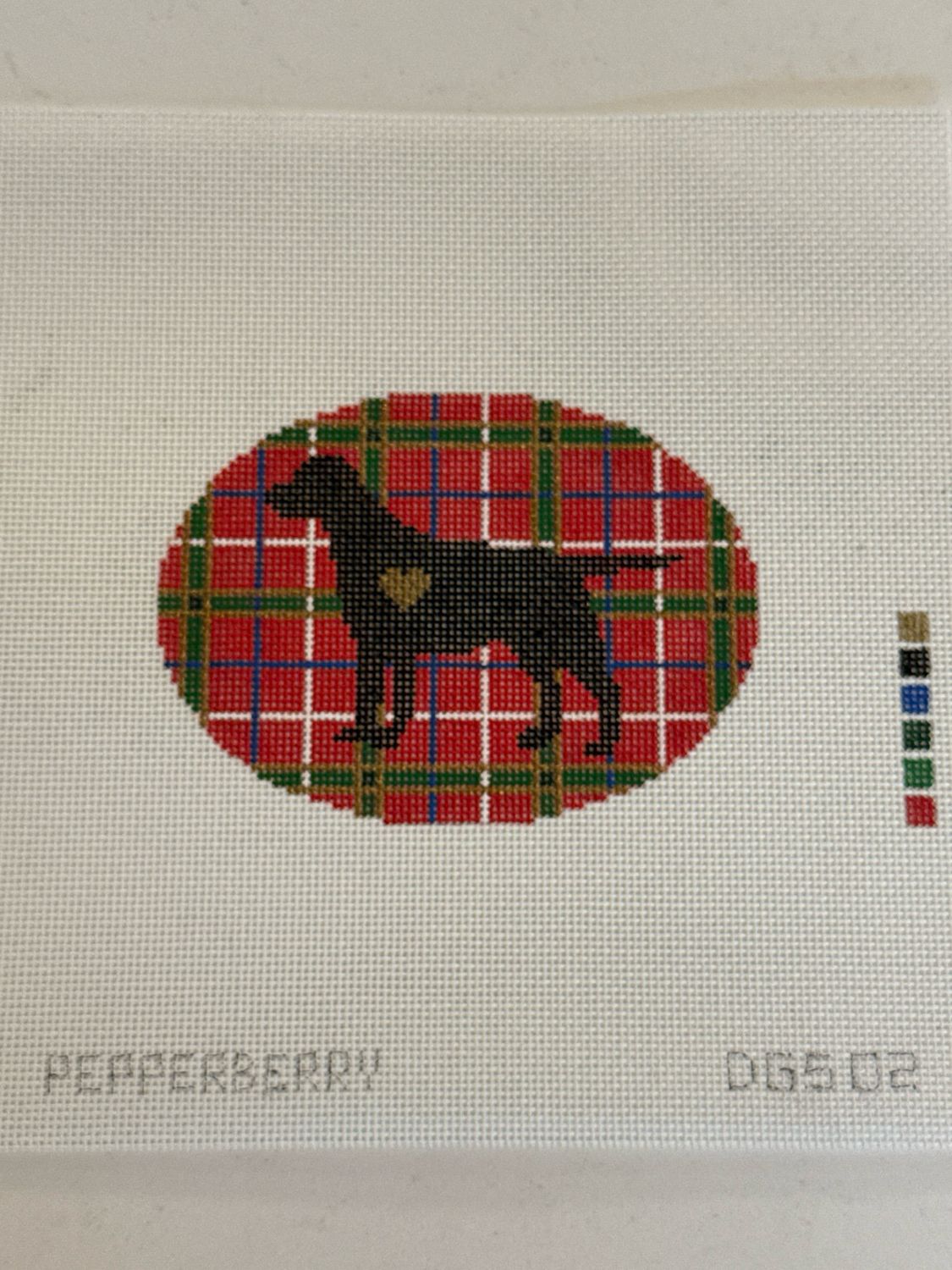 Plaid Silhouette Labrador