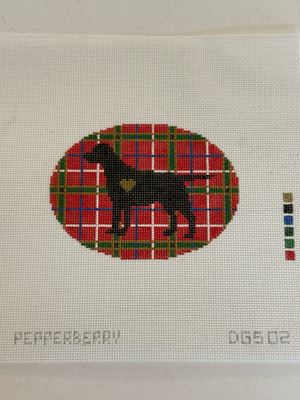 Plaid Silhouette Labrador