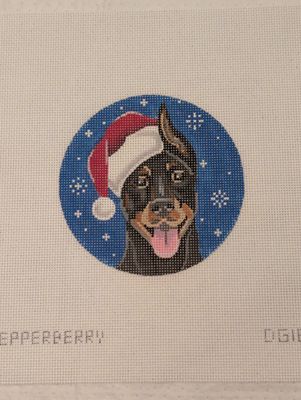 Doberman Santa