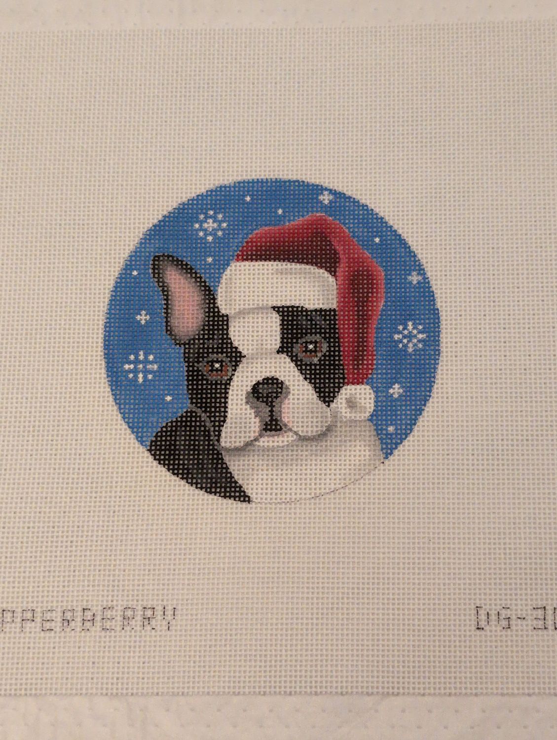 Boston Terrier Santa