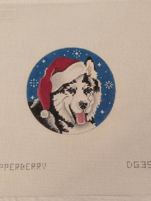 Husky Santa