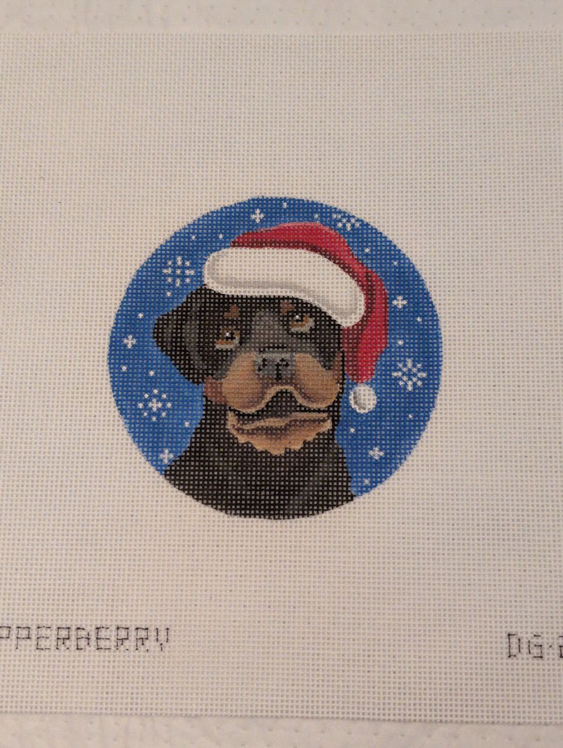 Rottweiler Santa Dog
