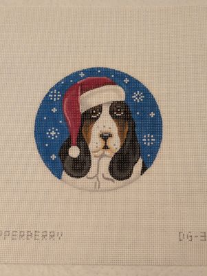 Bassett Hound Santa